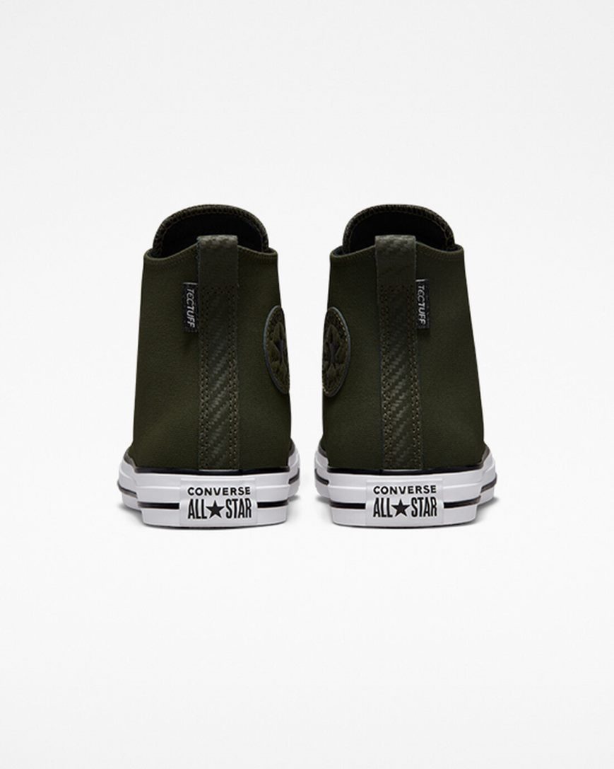 Zapatillas Altas Converse Chuck Taylor All Star TecTuff Hombre Verde Oliva Verde Blancas Negras | PE E2L740